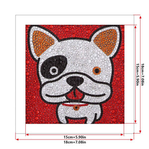Crystal Rhinestone Full Diamond Painting - Cartoon dog - Hibah-Diamond?painting art studio