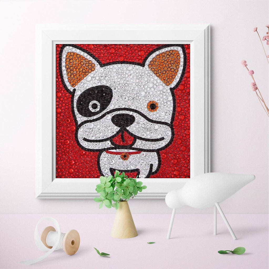Crystal Rhinestone Full Diamond Painting - Cartoon dog - Hibah-Diamond?painting art studio