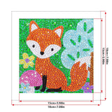 Crystal Rhinestone Full Diamond Painting - Cartoon fox - Hibah-Diamond?painting art studio