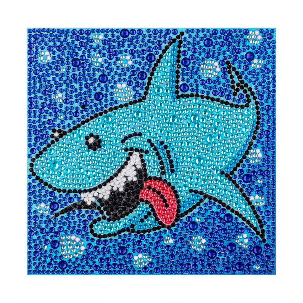 Crystal Rhinestone Full Diamond Painting-Cartoon little shark - Hibah-Diamond?painting art studio