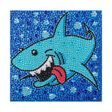 Crystal Rhinestone Full Diamond Painting-Cartoon little shark - Hibah-Diamond?painting art studio