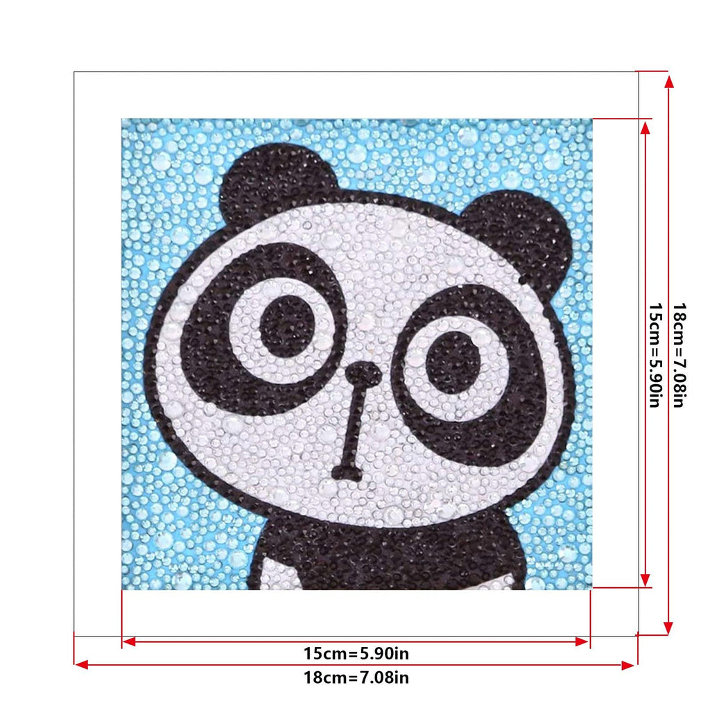 Crystal Rhinestone Full Diamond Painting - Cartoon panda - Hibah-Diamond?painting art studio