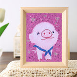 Crystal Rhinestone Full Diamond Painting - Cartoon pig - Hibah-Diamond?painting art studio