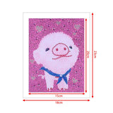 Crystal Rhinestone Full Diamond Painting - Cartoon pig - Hibah-Diamond?painting art studio