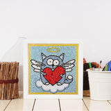 Crystal Rhinestone Full Diamond Painting- Cat Angel - Hibah-Diamond?painting art studio