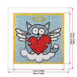 Crystal Rhinestone Full Diamond Painting- Cat Angel - Hibah-Diamond?painting art studio