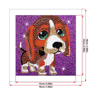 Crystal Rhinestone Full Diamond Painting - Cute dog - Hibah-Diamond?painting art studio