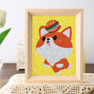 Crystal Rhinestone Full Diamond Painting - Cute fox - Hibah-Diamond?painting art studio