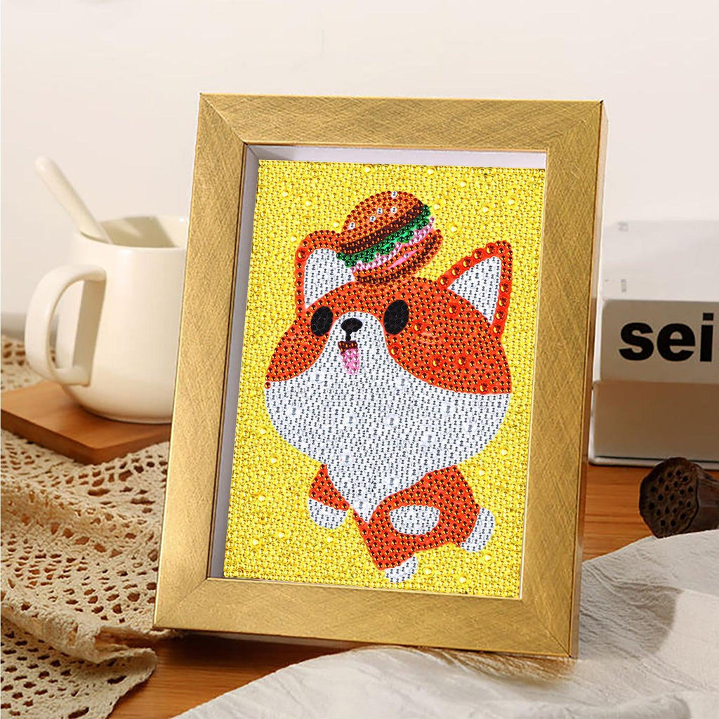 Crystal Rhinestone Full Diamond Painting - Cute fox - Hibah-Diamond?painting art studio