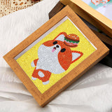 Crystal Rhinestone Full Diamond Painting - Cute fox - Hibah-Diamond?painting art studio
