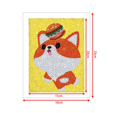 Crystal Rhinestone Full Diamond Painting - Cute fox - Hibah-Diamond?painting art studio
