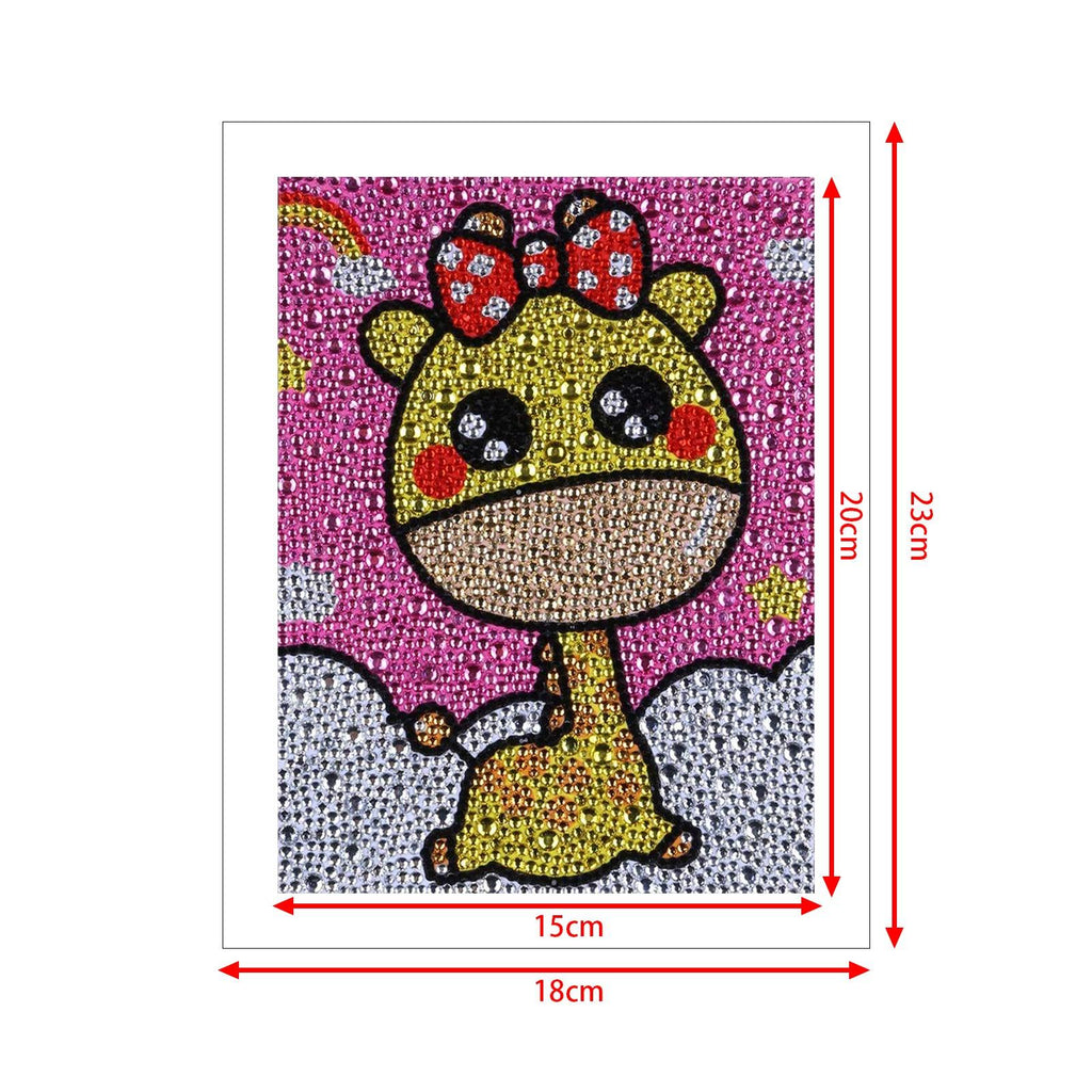 Crystal Rhinestone Full Diamond Painting - Cute giraffe - Hibah-Diamond?painting art studio