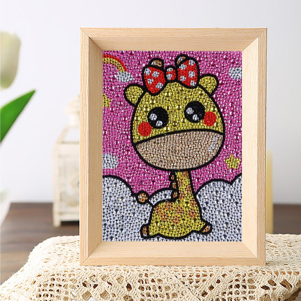 Crystal Rhinestone Full Diamond Painting - Cute giraffe - Hibah-Diamond?painting art studio