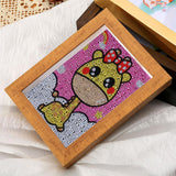 Crystal Rhinestone Full Diamond Painting - Cute giraffe - Hibah-Diamond?painting art studio