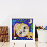Crystal Rhinestone Full Diamond Painting- Cute monkey - Hibah-Diamond?painting art studio