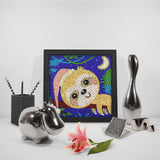 Crystal Rhinestone Full Diamond Painting- Cute monkey - Hibah-Diamond?painting art studio