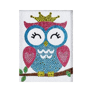 Crystal Rhinestone Full Diamond Painting - Cute owl - Hibah-Diamond?painting art studio