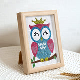 Crystal Rhinestone Full Diamond Painting - Cute owl - Hibah-Diamond?painting art studio