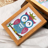 Crystal Rhinestone Full Diamond Painting - Cute owl - Hibah-Diamond?painting art studio