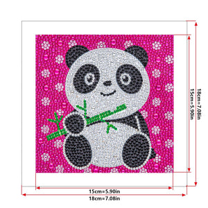Crystal Rhinestone Full Diamond Painting - Cute panda - Hibah-Diamond?painting art studio