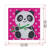 Crystal Rhinestone Full Diamond Painting - Cute panda