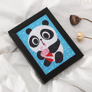 Crystal Rhinestone Full Diamond Painting - Cute panda - Hibah-Diamond?painting art studio