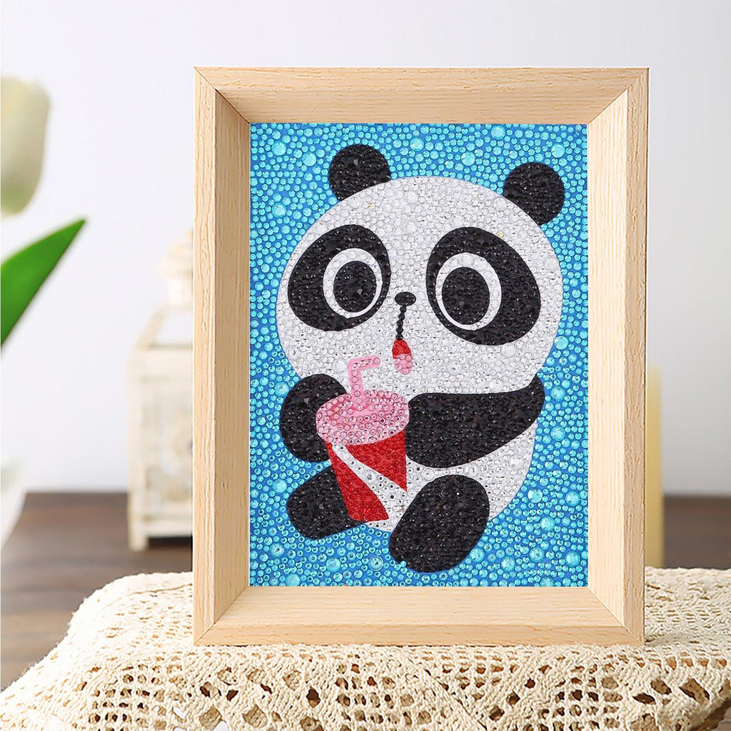 Crystal Rhinestone Full Diamond Painting - Cute panda - Hibah-Diamond?painting art studio