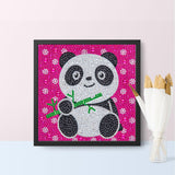 Crystal Rhinestone Full Diamond Painting - Cute panda - Hibah-Diamond?painting art studio