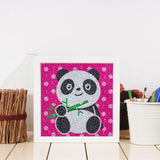 Crystal Rhinestone Full Diamond Painting - Cute panda - Hibah-Diamond?painting art studio