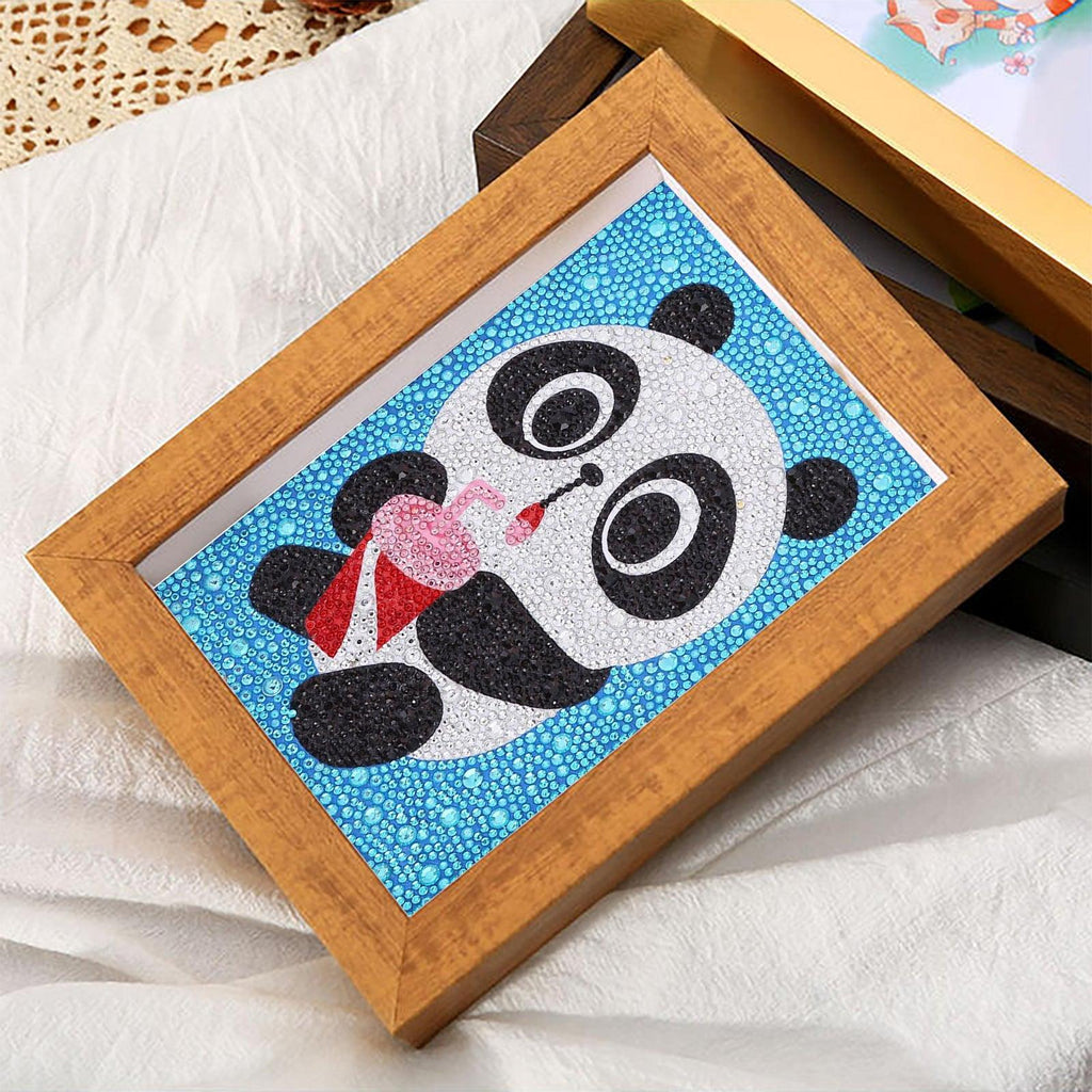 Crystal Rhinestone Full Diamond Painting - Cute panda - Hibah-Diamond?painting art studio