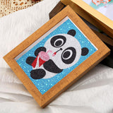 Crystal Rhinestone Full Diamond Painting - Cute panda - Hibah-Diamond?painting art studio