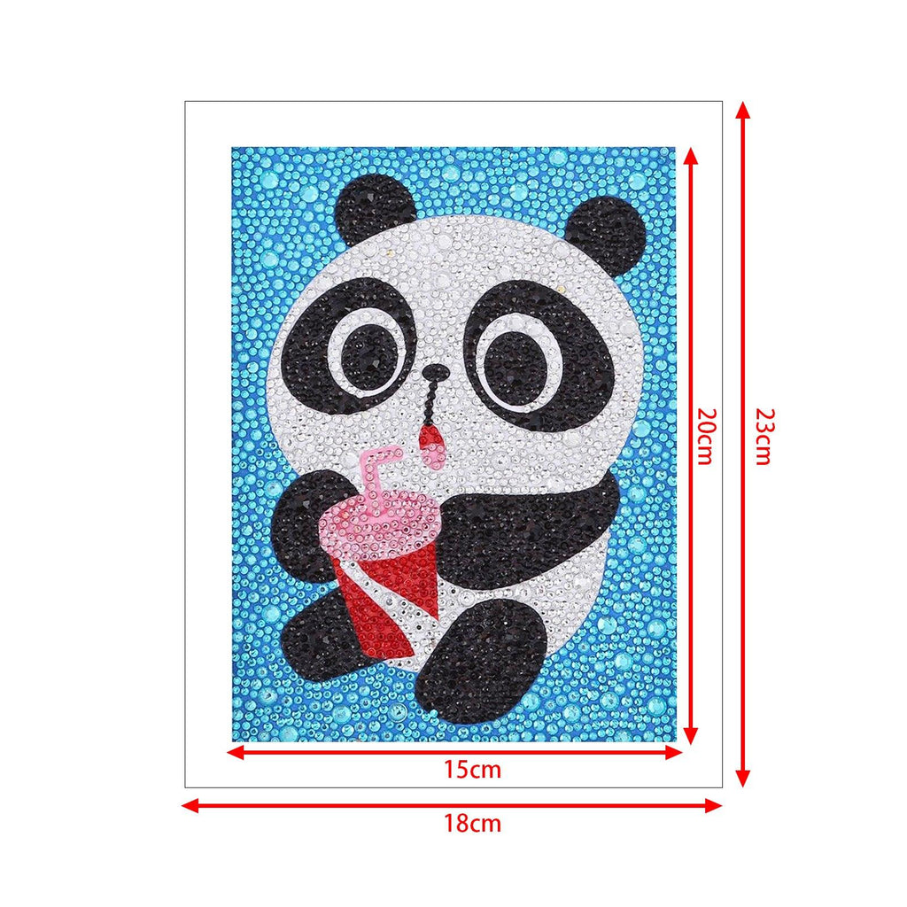 Crystal Rhinestone Full Diamond Painting - Cute panda - Hibah-Diamond?painting art studio