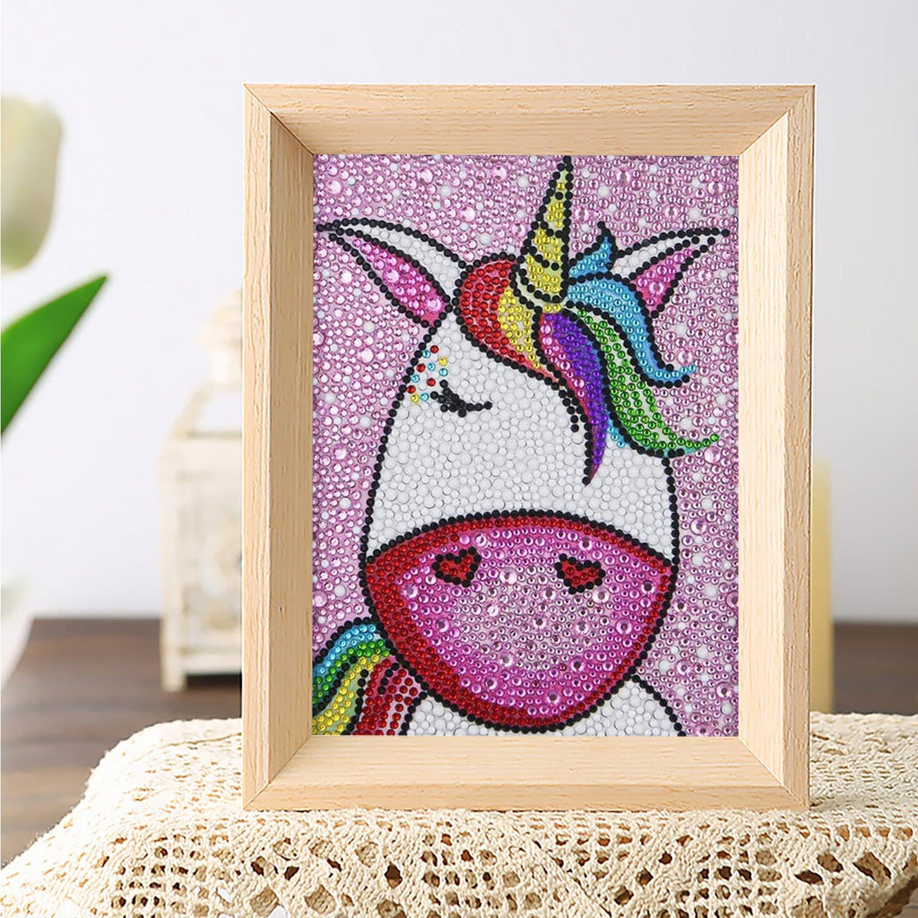Crystal Rhinestone Full Diamond Painting - Handsome unicorn - Hibah-Diamond?painting art studio
