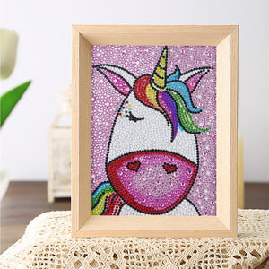 Crystal Rhinestone Full Diamond Painting - Handsome unicorn - Hibah-Diamond?painting art studio