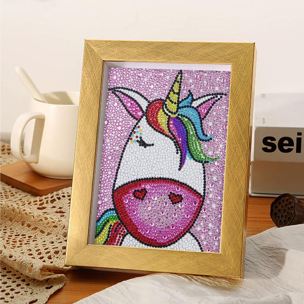Crystal Rhinestone Full Diamond Painting - Handsome unicorn - Hibah-Diamond?painting art studio
