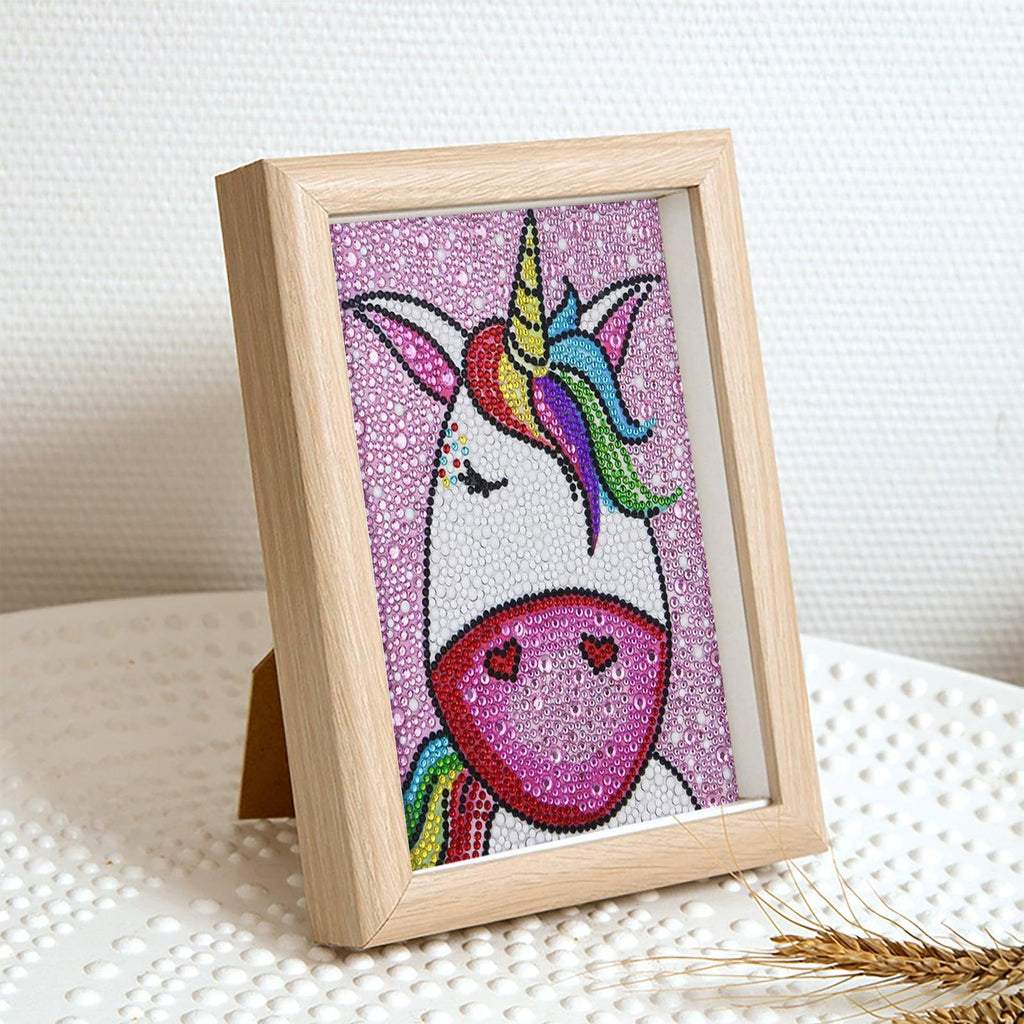 Crystal Rhinestone Full Diamond Painting - Handsome unicorn - Hibah-Diamond?painting art studio