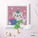 Crystal Rhinestone Full Diamond Painting - Happy bear - Hibah-Diamond?painting art studio