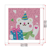 Crystal Rhinestone Full Diamond Painting - Happy bear - Hibah-Diamond?painting art studio