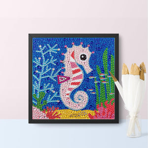 Crystal Rhinestone Full Diamond Painting-Hippocampus - Hibah-Diamond?painting art studio