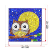Crystal Rhinestone Full Diamond Painting - Night owl