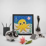 Crystal Rhinestone Full Diamond Painting-Octopus - Hibah-Diamond?painting art studio