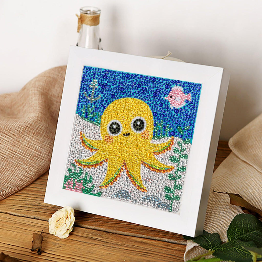 Crystal Rhinestone Full Diamond Painting-Octopus - Hibah-Diamond?painting art studio