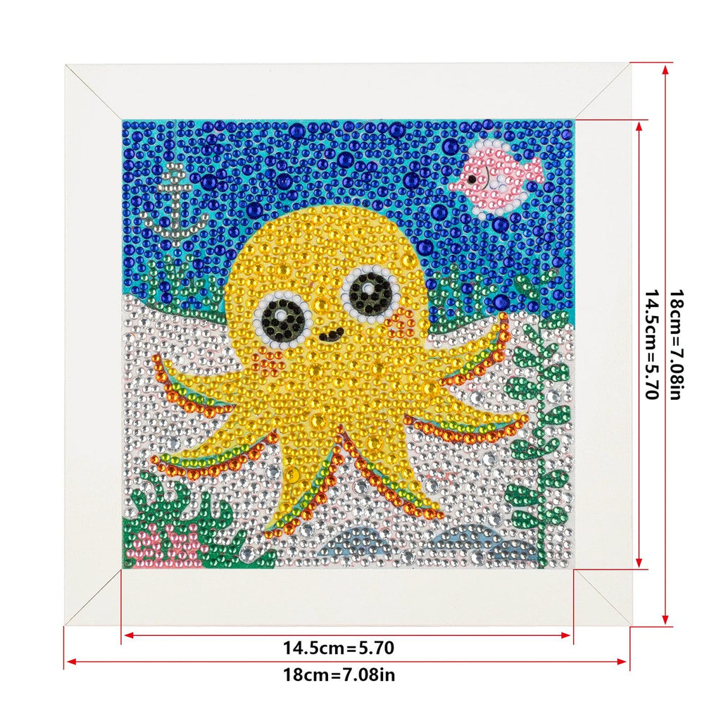 Crystal Rhinestone Full Diamond Painting-Octopus - Hibah-Diamond?painting art studio