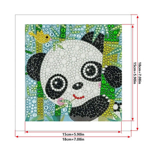 Crystal Rhinestone Full Diamond Painting - Panda - Hibah-Diamond?painting art studio