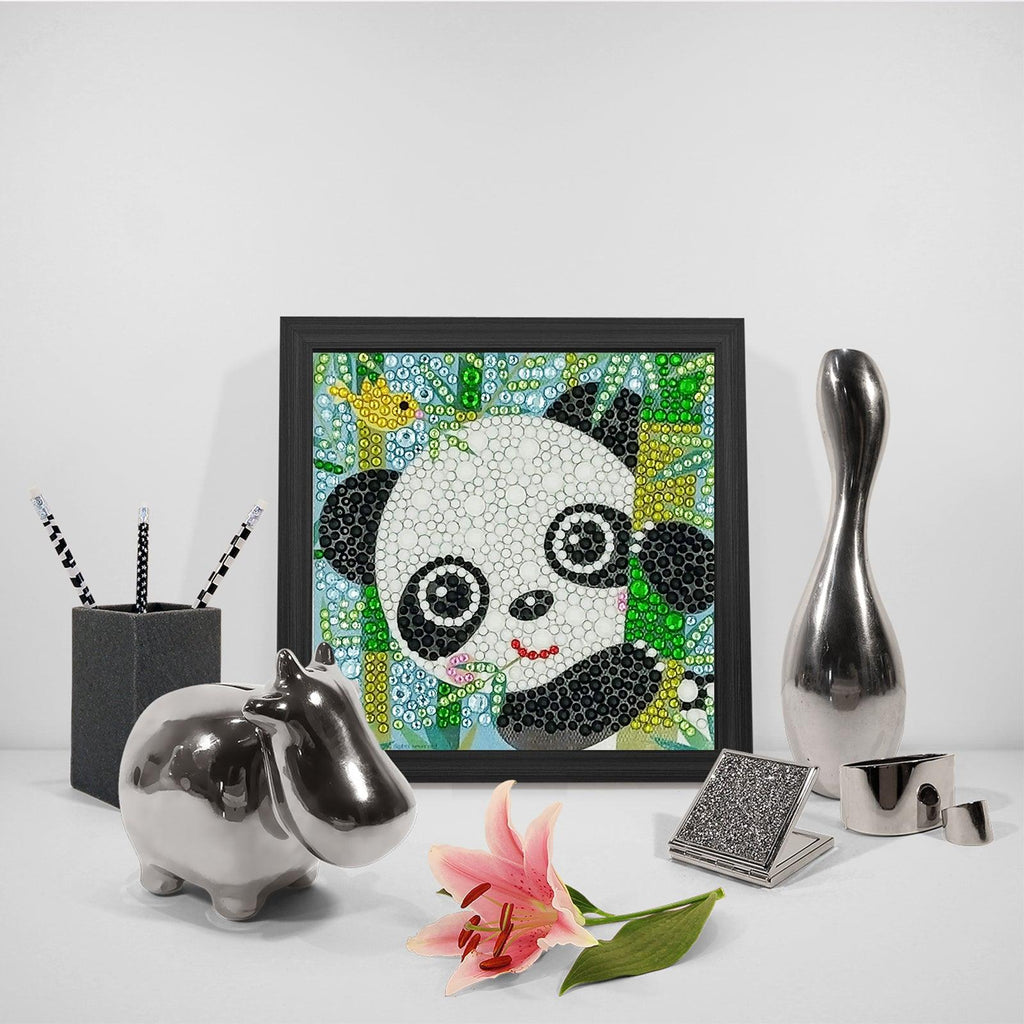 Crystal Rhinestone Full Diamond Painting - Panda - Hibah-Diamond?painting art studio