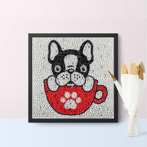 Crystal Rhinestone Full Diamond Painting-puppy - Hibah-Diamond?painting art studio