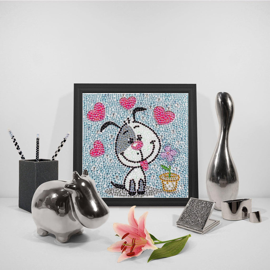 Crystal Rhinestone Full Diamond Painting-puppy - Hibah-Diamond?painting art studio