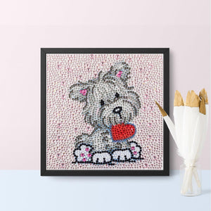 Crystal Rhinestone Full Diamond Painting-puppy - Hibah-Diamond?painting art studio