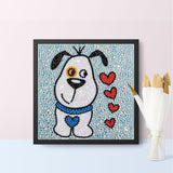 Crystal Rhinestone Full Diamond Painting-puppy - Hibah-Diamond?painting art studio