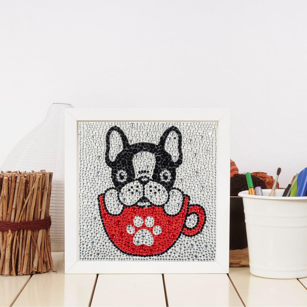 Crystal Rhinestone Full Diamond Painting-puppy - Hibah-Diamond?painting art studio